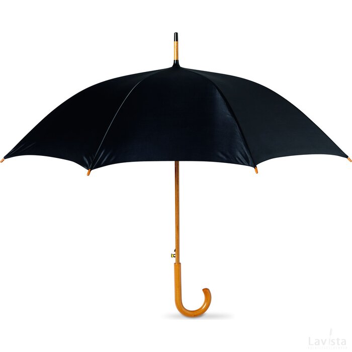Paraplu met houten handvat Cumuli zwart