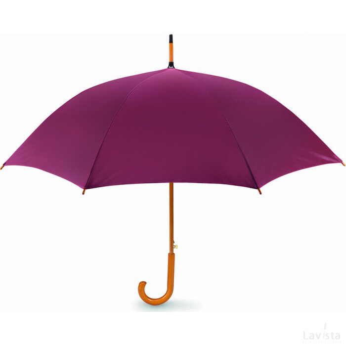Paraplu met houten handvat Cumuli bordeaux
