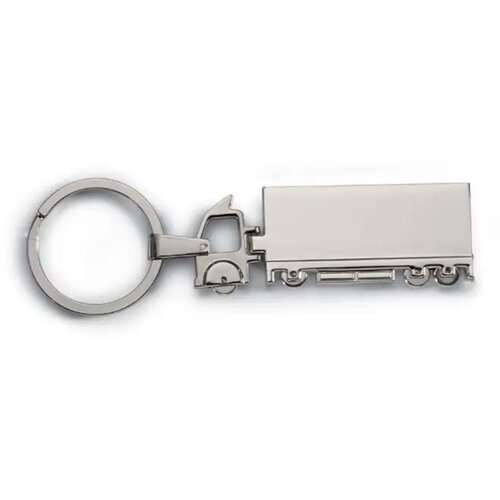 Metalen sleutelhanger Trucky zilver