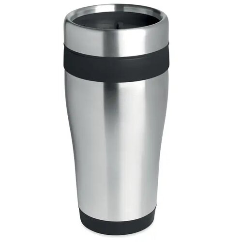 Dubbelwandige rvs reisbeker (455 ml) Zwart