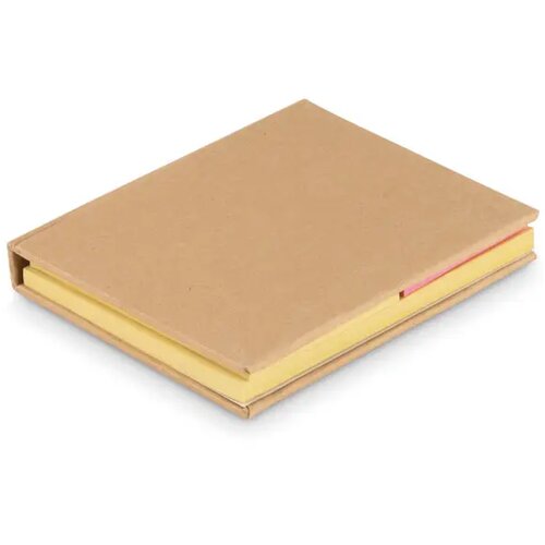 Gerecycled memoboekje met sticky notes Beige