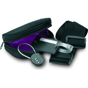 Reisset in polyester hoes Travelsup zwart