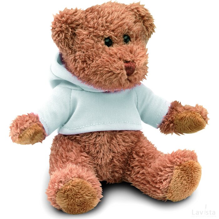 Teddybeer met sweatshirt Johnny wit
