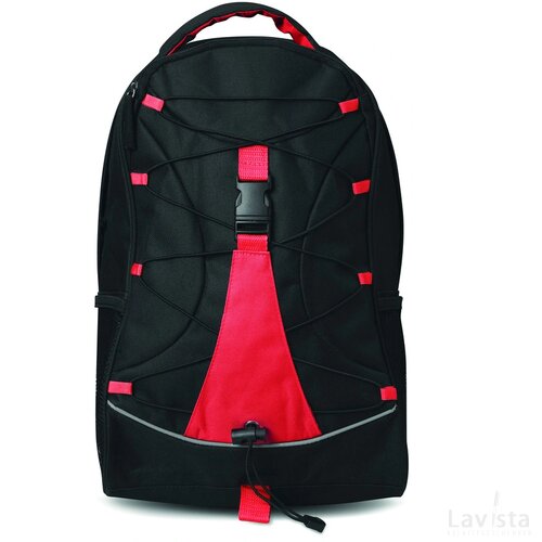Polyester rugzak Monte lema rood