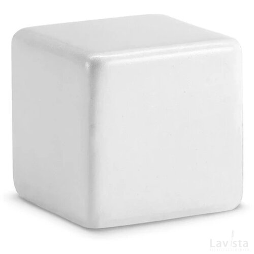 Stressbal vierkant Wit