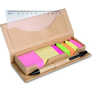 Memoset van karton Stibox beige