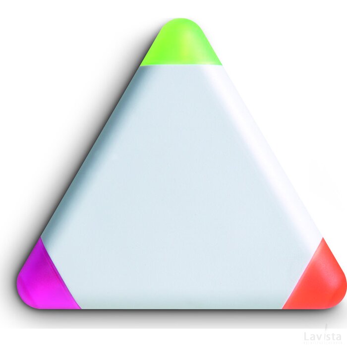 3 kleuren markeerstift Triangulo wit