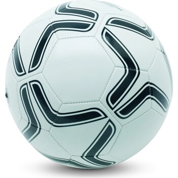 Pvc voetbal 21.5cm Soccerini wit/zwart