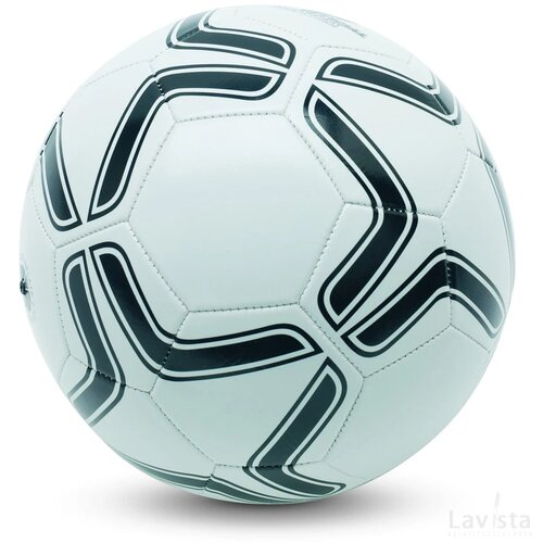 Pvc voetbal 21.5cm Soccerini wit/zwart