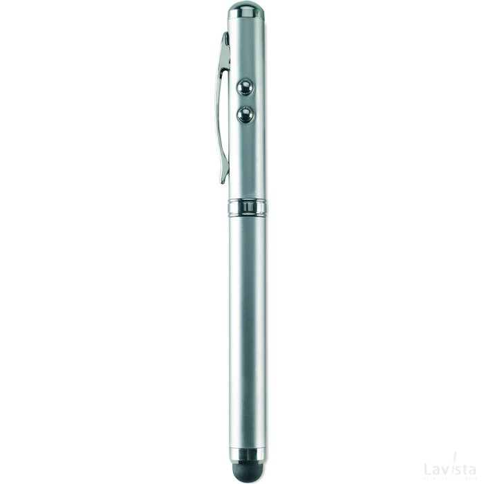 Laser pointer touch pen Triolux mat zilver