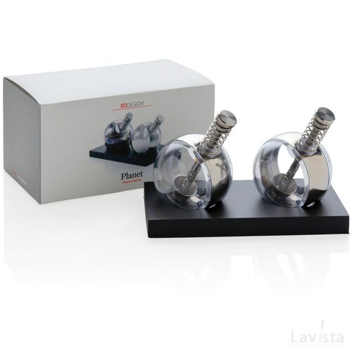 Planet peper & zout set zwart