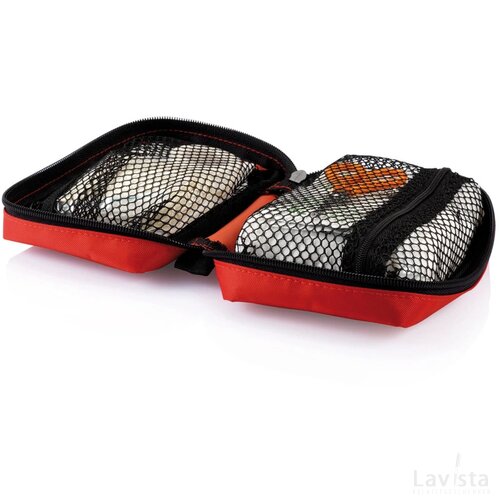 Verzendbare eerste hulp set rood