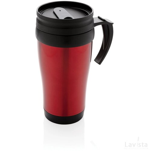 Roestvrijstalen mok rood