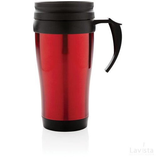 Roestvrijstalen mok rood