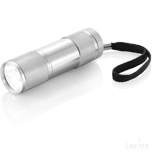 Quattro zaklamp zilver