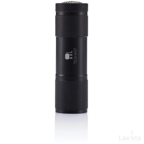 Quattro zaklamp zwart