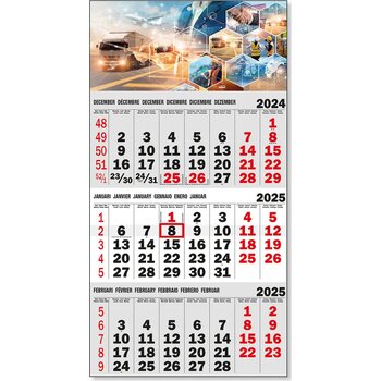 Jaarkalender | 3-maands kalender Budget