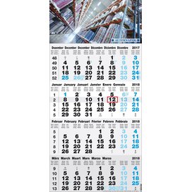 haat Ineenstorting beginnen 3 hoek/vouw kalender bedrukken | Lavista Relatiegeschenken