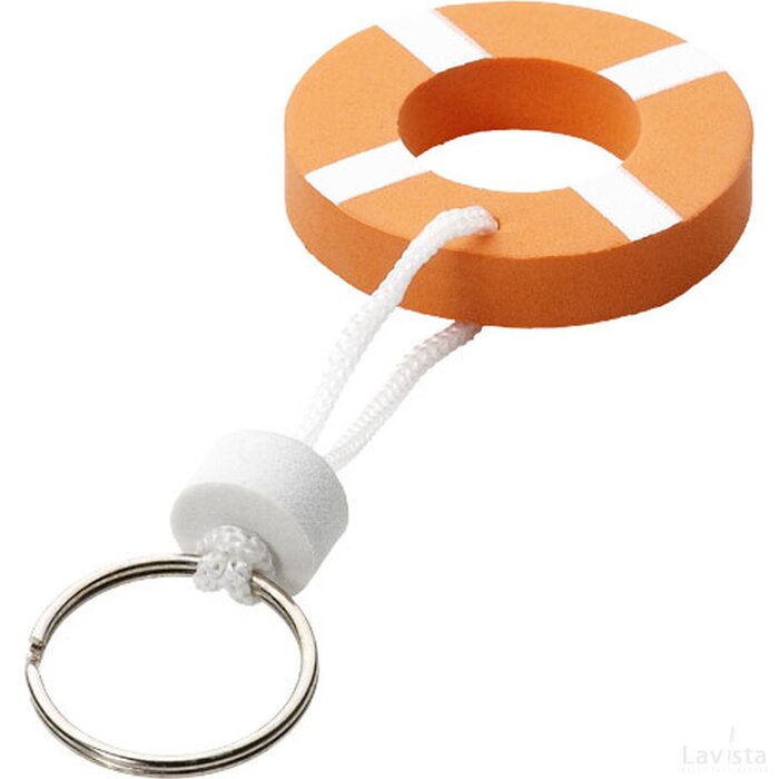 Buoy drijvende sleutelhanger Oranje,Wit Oranje, Wit