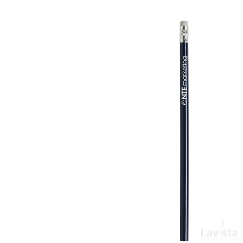 Ongeslepen potlood met gum Blauw