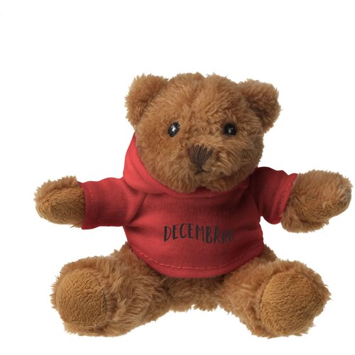 Hoodedbear knuffelbeer Rood