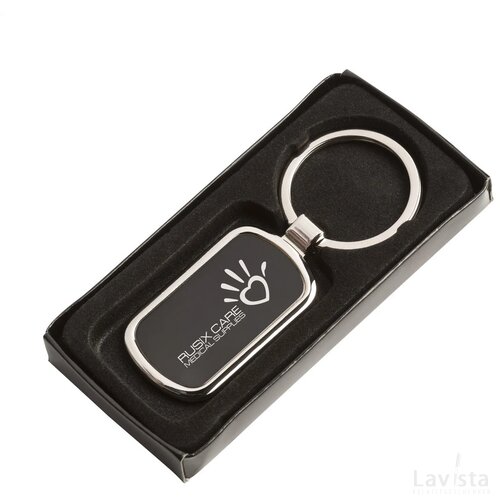 Keytag Rectangle Sleutelhanger Zwart