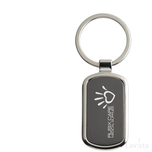 Keytag Rectangle Sleutelhanger Zwart