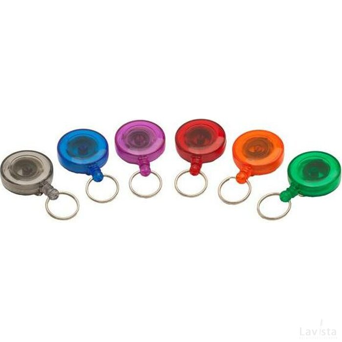 Jojo Mini met sleutelring & nylon draad transparant paars