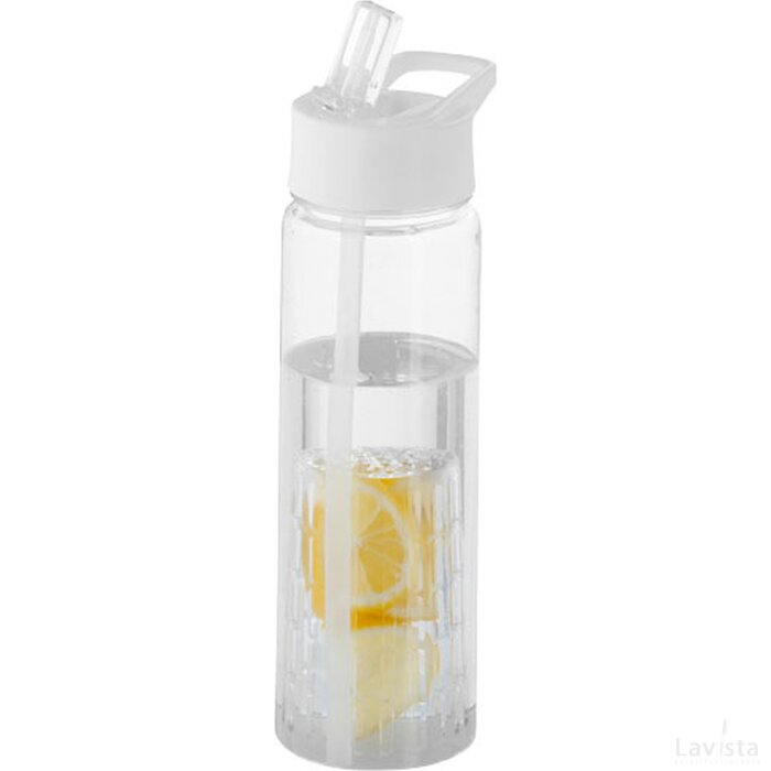 infuser drinkfles | 740 Ml Transparant, Wit