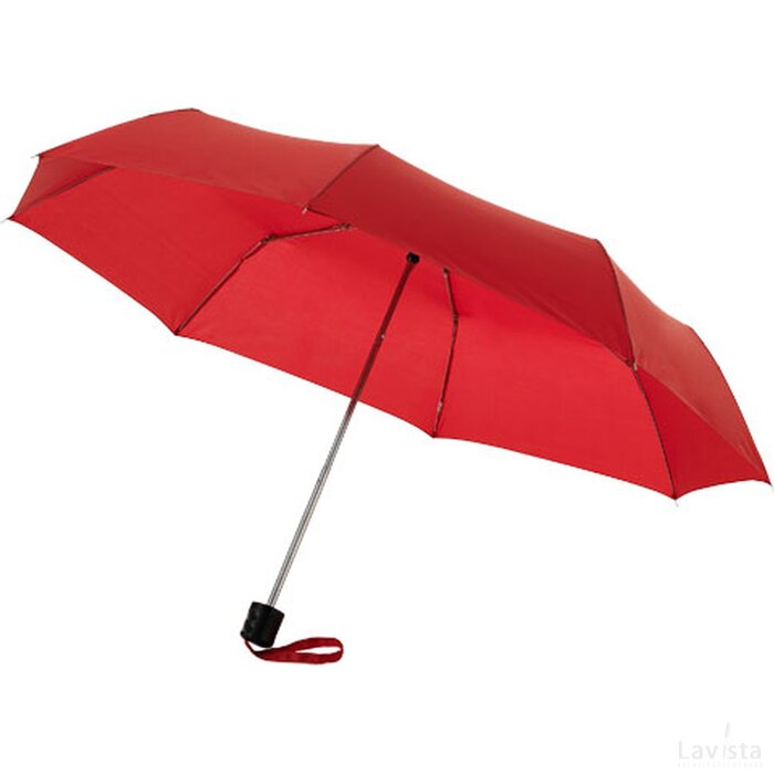 Ida 21.5&#39;&#39; 3 sectie paraplu Rood