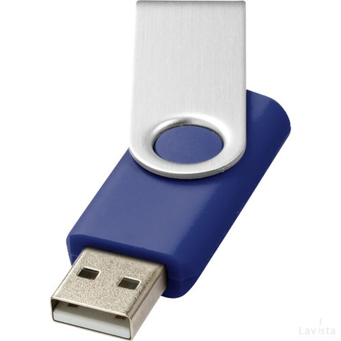 Rotate basic USB 2GB blauw,Zilver Blauw, Zilver Blauw/Zilver