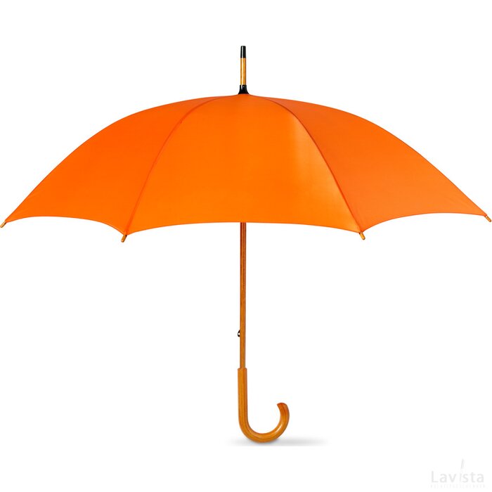 Paraplu met houten handvat Cala oranje