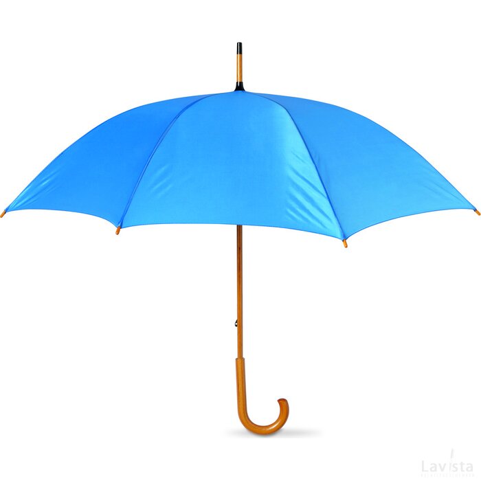 Paraplu met houten handvat Cala royal blauw