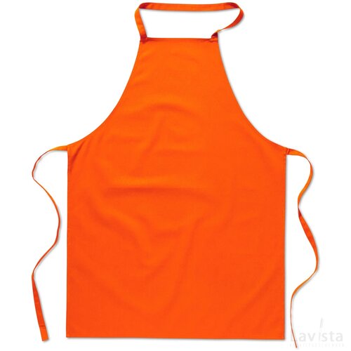 Katoenen keukenschort Kitab oranje