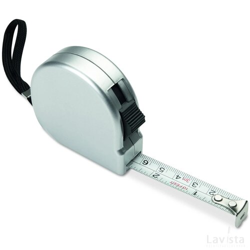 Kleine rolmaat 2m Zilver