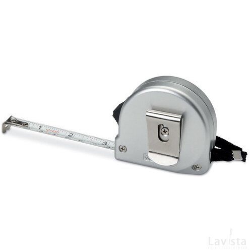 Kleine rolmaat 2m Zilver