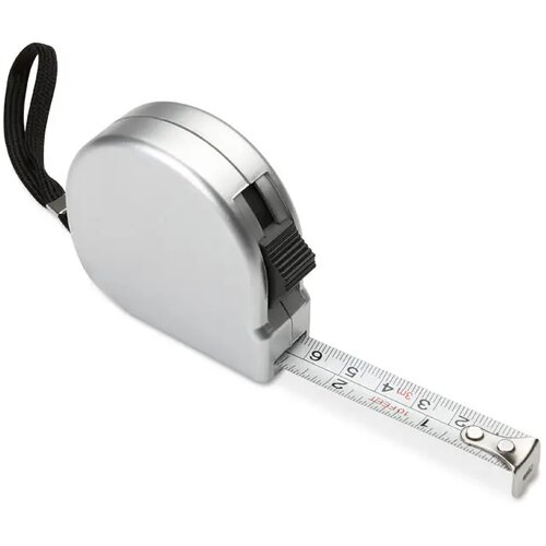 Kleine rolmaat 2m Zilver