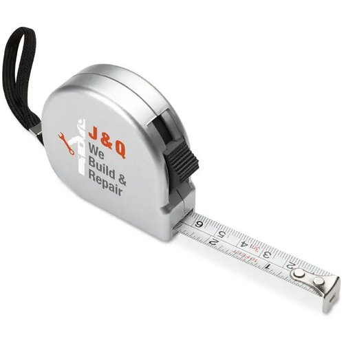 Kleine rolmaat 2m Zilver