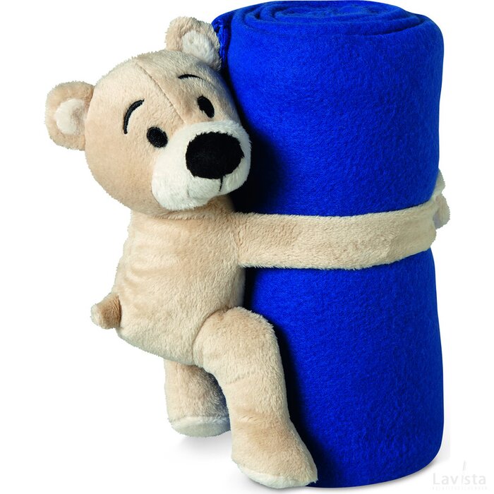 Fleece deken met beer Manta blauw