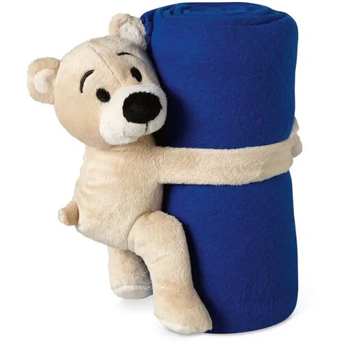 Fleece deken met beer Manta blauw