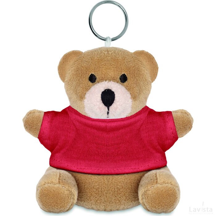 Sleutelhanger met beer Nil rood