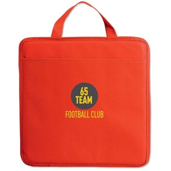 Non-woven stadionkussen met vakje Rood