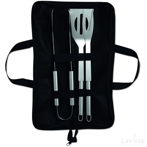 Bbq gereedschapset Shakes zwart