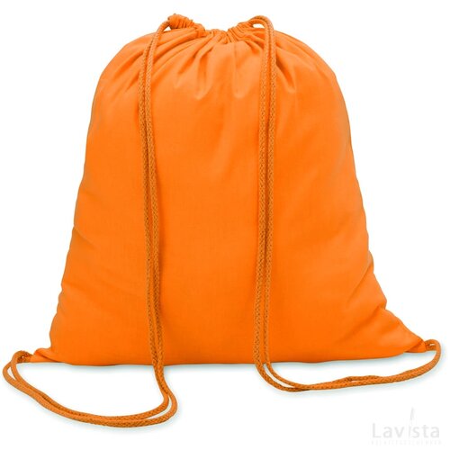 Katoenen rugzak Colored oranje