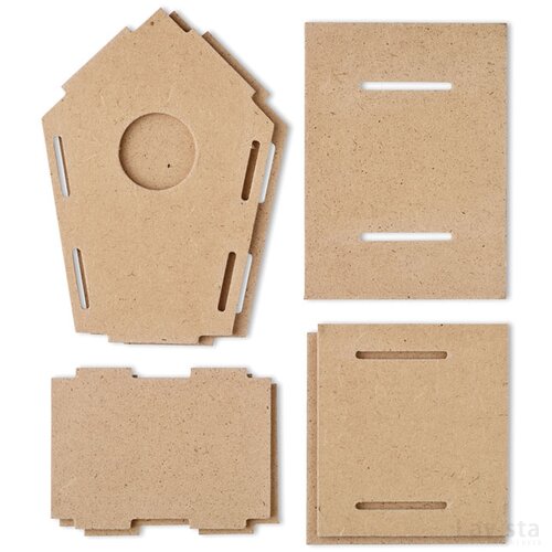 Vogelhuisje van mdf Woohouse hout