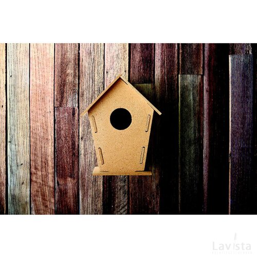 Vogelhuisje van mdf Woohouse hout