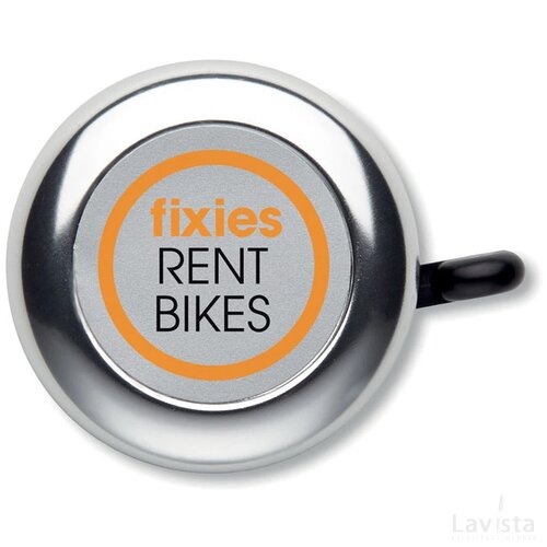 Aluminium fietsbel Ringring glanzend zilver