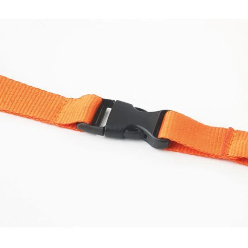 Lanyard, metalen haak. 20 mm Lany oranje