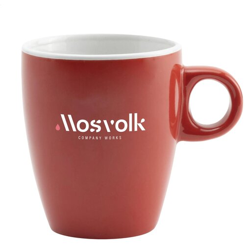 Coffeecup Wit/Rood 200 ml