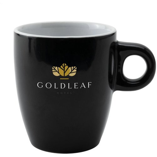 Coffeecup Zwart/Wit 200 ml